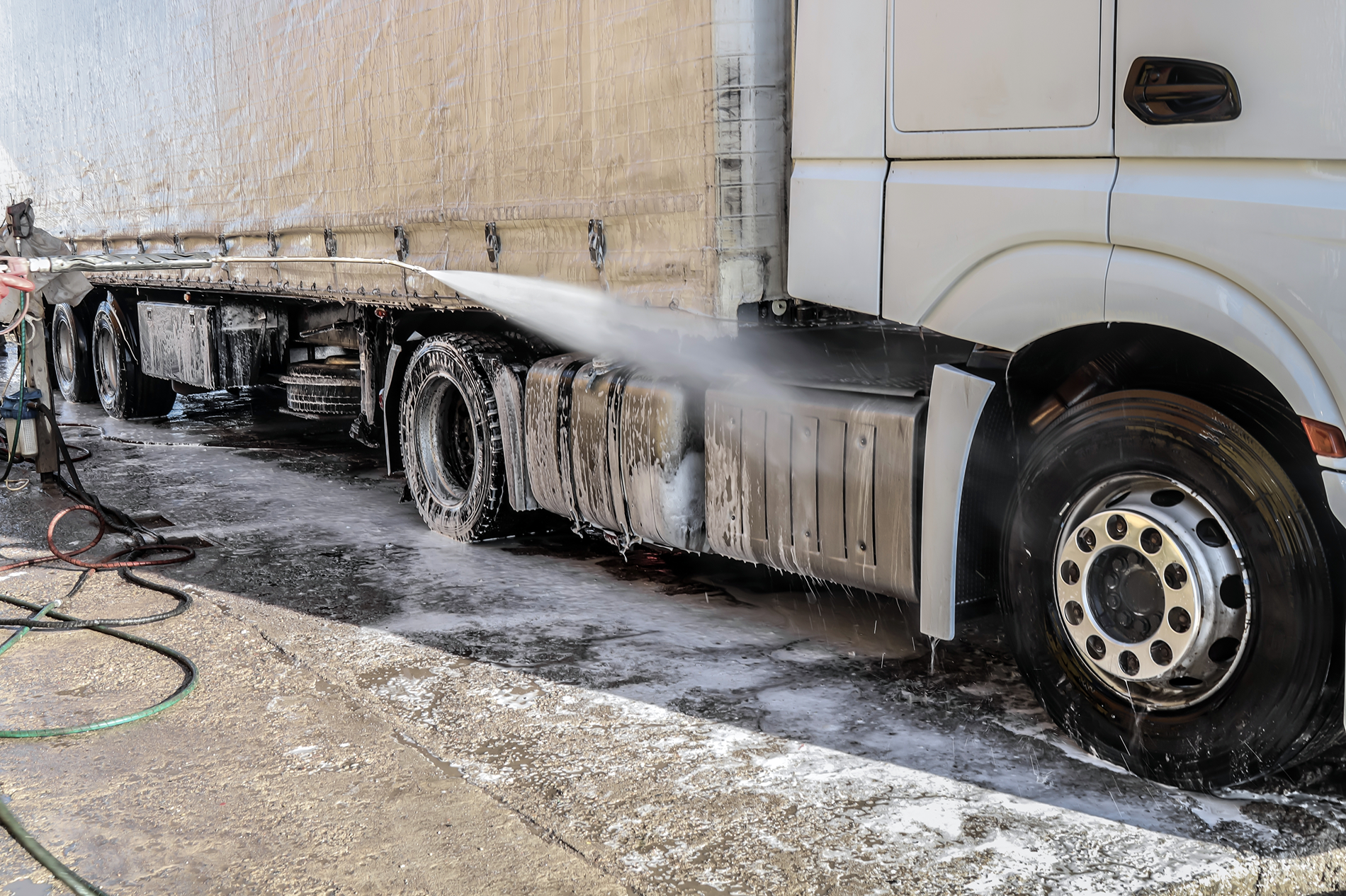 How to Remove Hard Water Spots After a Truck Wash